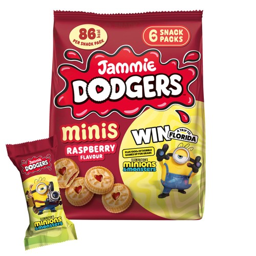 Jammie Dodgers Minis Raspberry Biscuits Multipack 6 Packs