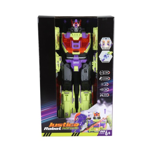 Justice Robot Deformation Mirror Warrior