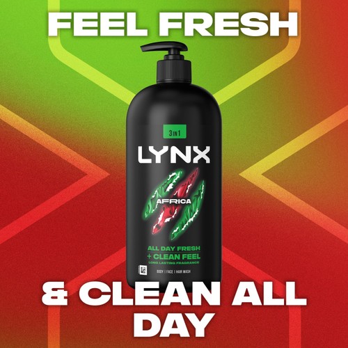 Lynx Pump Shower Gel Africa 900ml