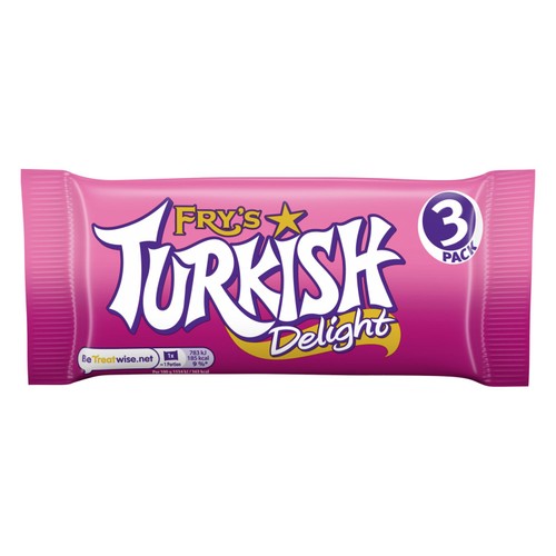 Fry's Turkish Delight Chocolate Bar 3 Pack Multipack