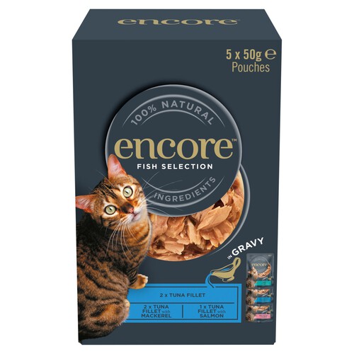 Encore Cat Pouch Fish Selection In Gravy