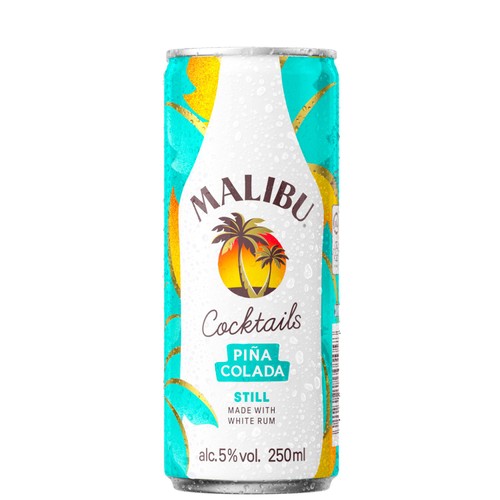 Malibu Pina Colada Pre-Mixed Cocktail Can   250ml