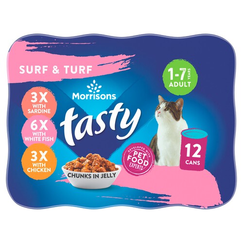 Morrisons Cat Food Fish & Meat Chunks In Jelly