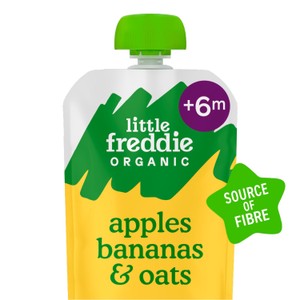 Little Freddie Organic Apples, Bananas & Oats Baby Food Pouch 6+ M