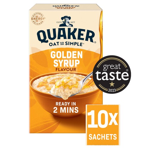 Quaker Oat So Simple Golden Syrup Porridge Sachets