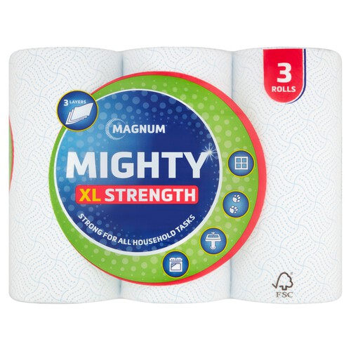 Mighty Big 3 Rolls Of Extra Large Sheets