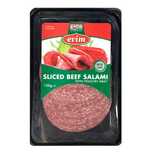 Evim Sliced Beef Salami With Turkey Meat 