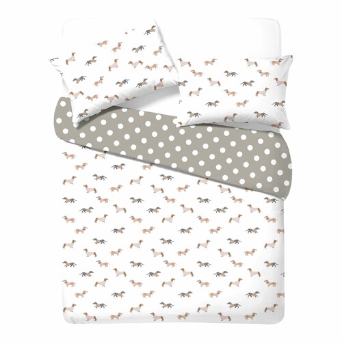 Nutmeg Home Easy Care Country Dachshund Duvet Set Double