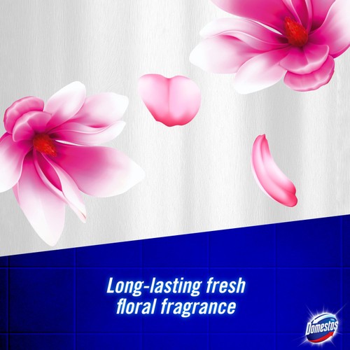 Domestos Power Foam Toilet & Bathroom Cleaner Spray Floral Burst 450ml