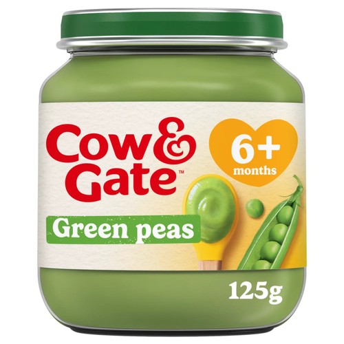 Cow & Gate Peas Baby Food Snack Jar 6+ Months