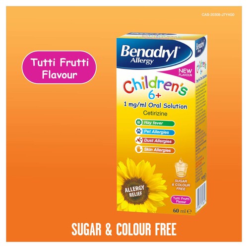 Benadryl Kids Tutti Frutti 60ml