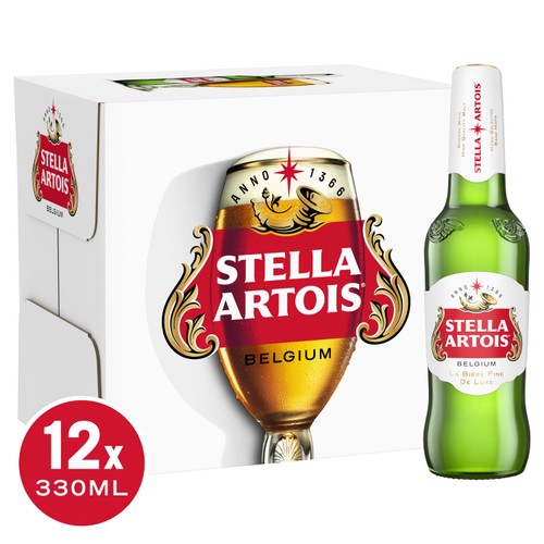 Stella Artois Premium Lager Beer Bottles