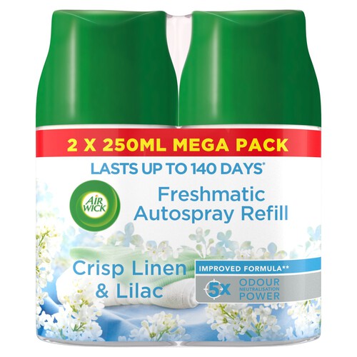 Air Wick Freshmatic Twin Refill Crisp Cotton & Peony