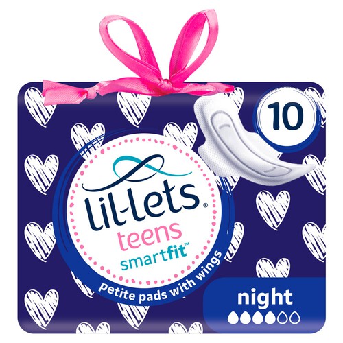 Lil-Lets Teens Night Pads With Wings