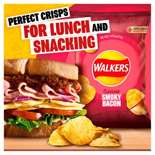 Walkers Smoky Bacon Multipack Crisps 