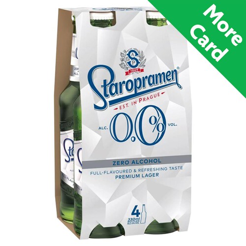 Staropramen Lager Beer Bottles 