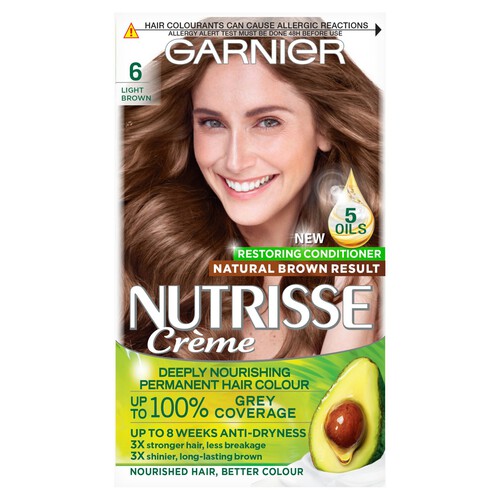 Garnier Nutrisse Light Brown 6 Permanent Hair Dye