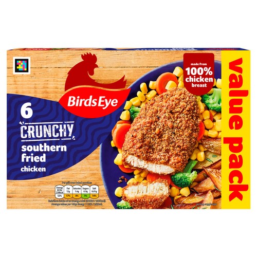Birds Eye 6 Southern Fried Breaded Chicken Breast Steaks 540g