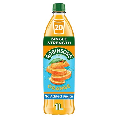 Robinsons Orange Squash No Added Sugar 1L