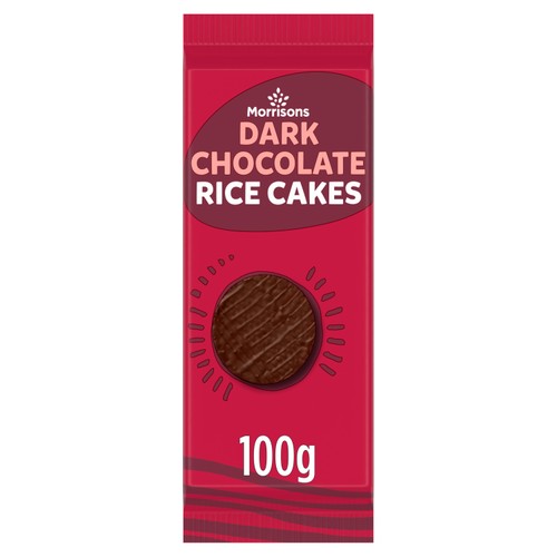 Morrisons Dark Chocolate Rice Cakes 100G
