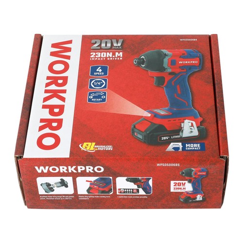 Workpro 20v Cordless Impact Driver