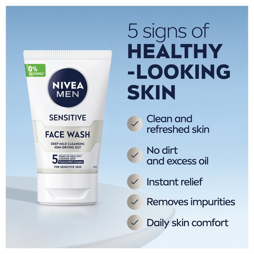 NIVEA MEN Sensitive Face Wash 