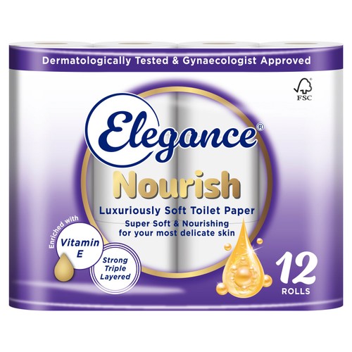 Elegance Toilet Tissue 12 Rolls