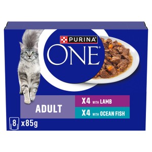 Purina One Mini Fillets Ocean Fish and Lamb Wet Cat Food