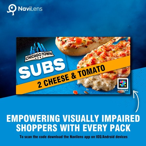 Chicago Town Triple Cheese & Tomato Subs Pizza 250g