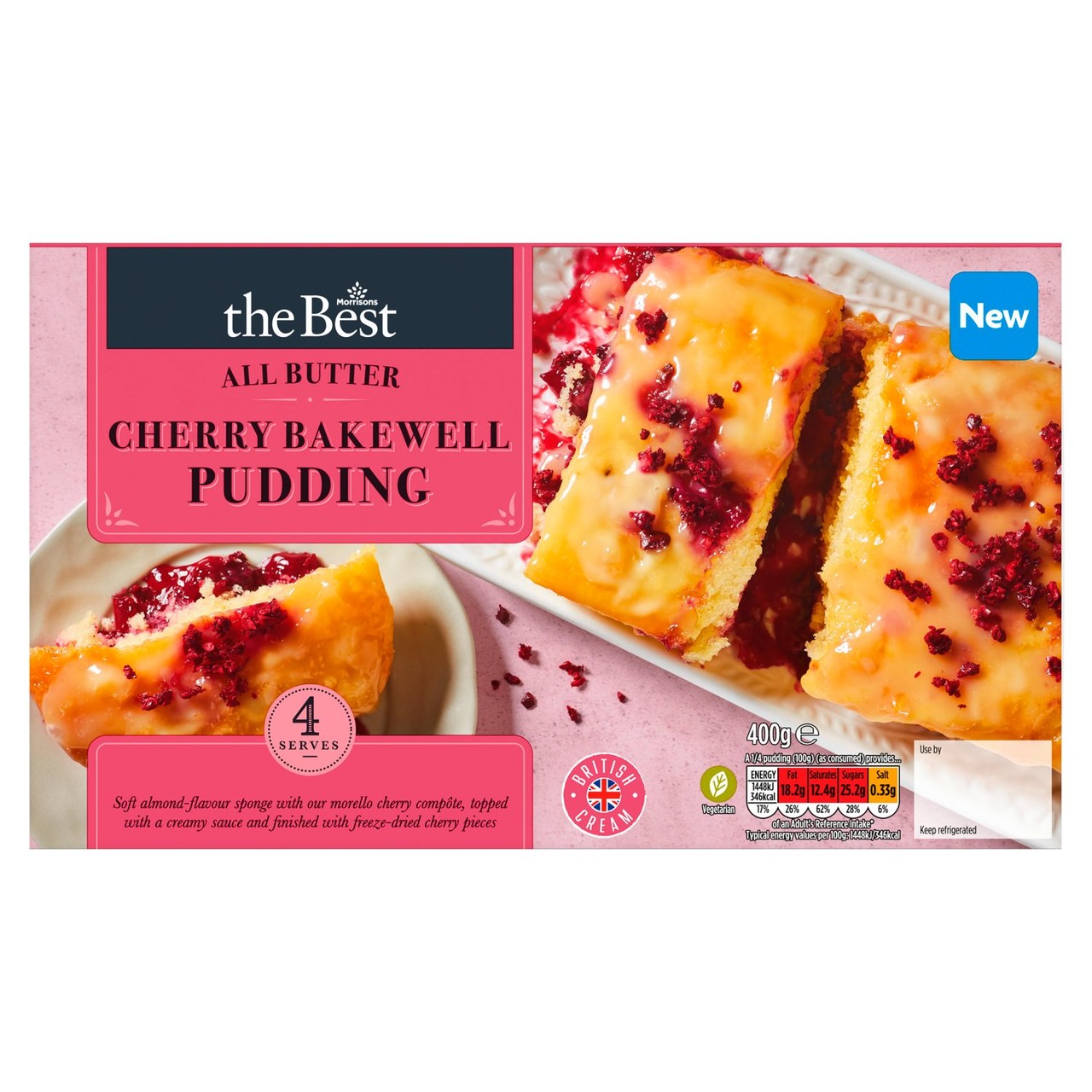 Morrisons The Best Cherry Bakewell Pudding