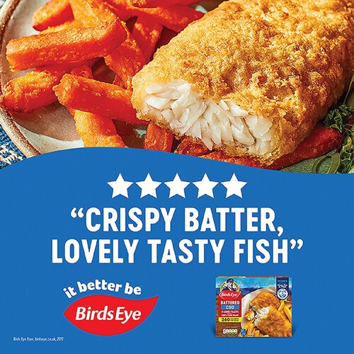 Birds Eye 4 Battered Cod Fish Fillets