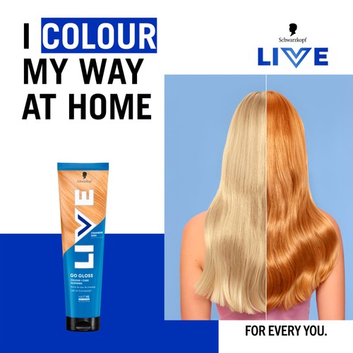 LIVE Go Gloss Temporary Hair Dye Glossing Strawberry Soda