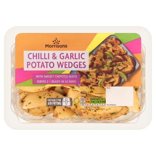 Morrisons Chilli & Garlic Potato Wedges With A Chipotle Mayo