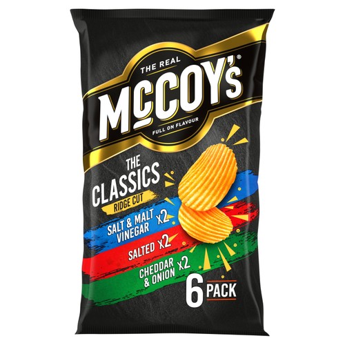 McCoys McCoy's Classic Variety Multipack Crisps 6 Pack