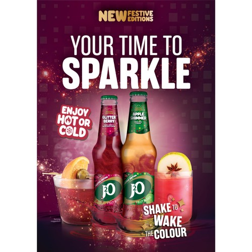 J2O Glitterberry 4 Bottles   