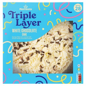 Morrisons Triple Layer Chocolate Extravaganza Celebration Cake