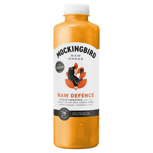 Mockingbird Raw Defence, Mango, Passion Fruit, Carrot with Vitamins   750ml