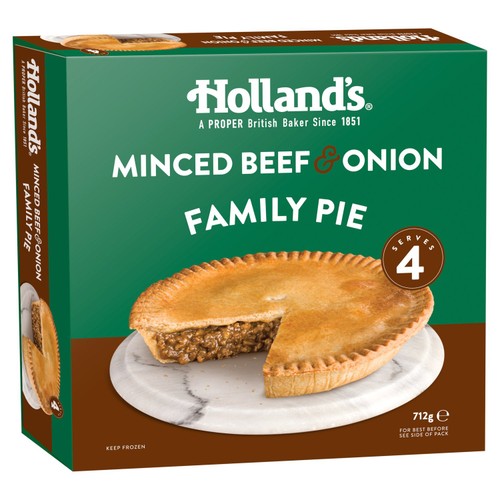 Hollands Minced Beef & Onion Pie 