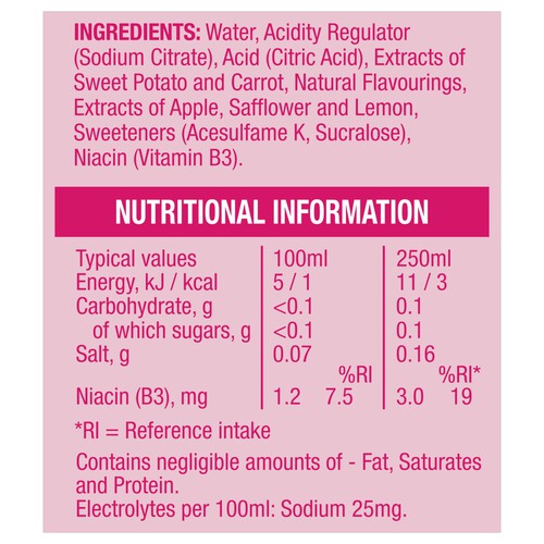 Lucozade Sport Drink Zero Sugar Raspberry & Passionfruit 