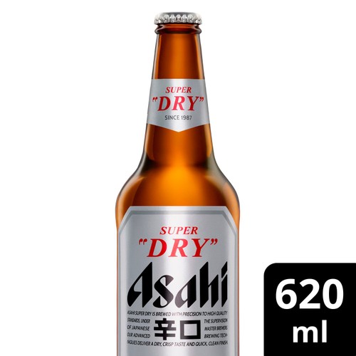 Asahi Super Dry Lager Beer Bottle