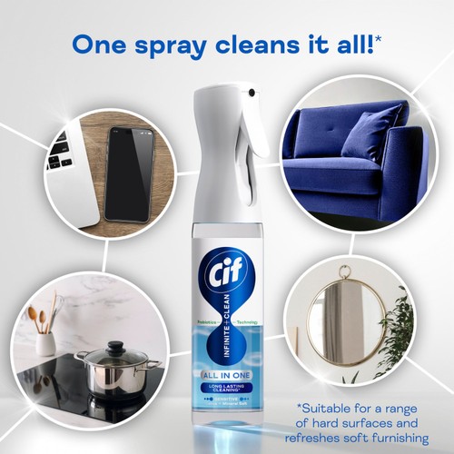 Cif Infinite Clean All in One Spray Sensitive Lotus & Mineral Salt 280ml
