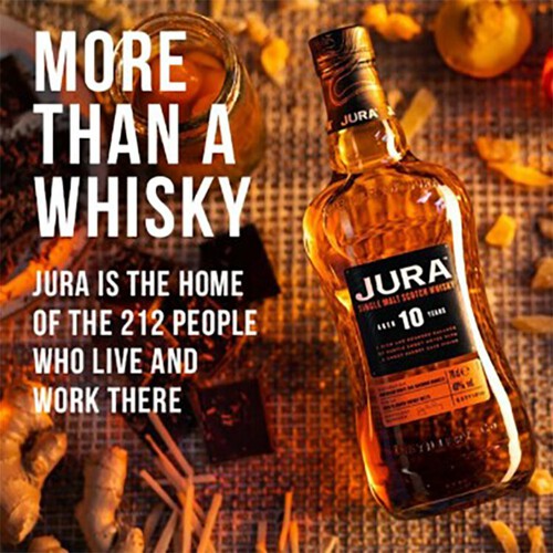 Jura Aged 10 Years Single Malt Scotch Whisky (Abv 40%)