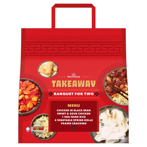 Morrisons Takeaway Banquet For Two- Black Bean & Sweet & Sour Chicken