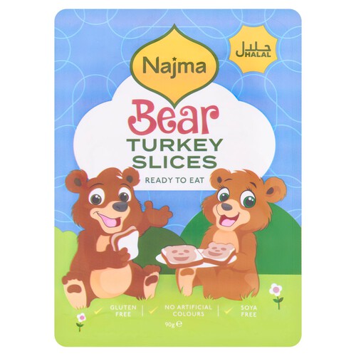 Najma Bear Halal Delicious Turkey Slices 