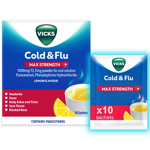 Vicks Max Strength Sachets 10 Pack