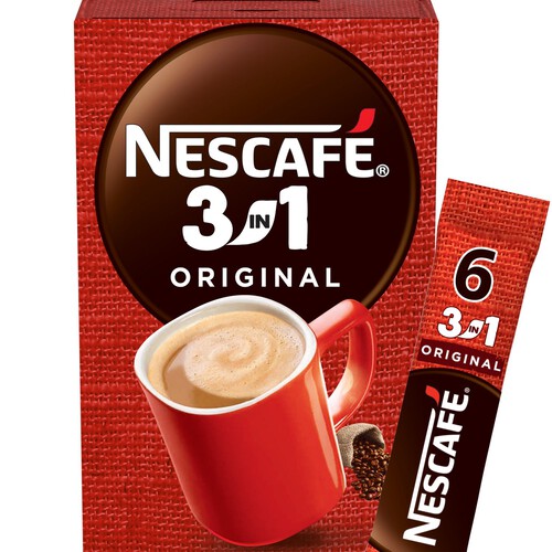 Nescafe 3In1 Instant Coffee 6 x 16g Sachets