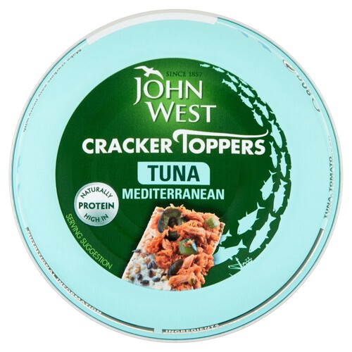 John West Cracker Toppers Tuna Mediterranean (80g)