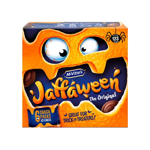 McVitie's Jaffa Cakes Original Handy Packs Biscuits 6 x Packs of 3
