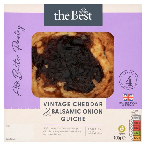 Morrisons Balsamic Onion West Country Cheddar Quiche