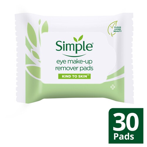 Simple Kind to Eyes Biodegradable Eye Make-Up Remover Pads 